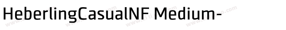 HeberlingCasualNF Medium字体转换